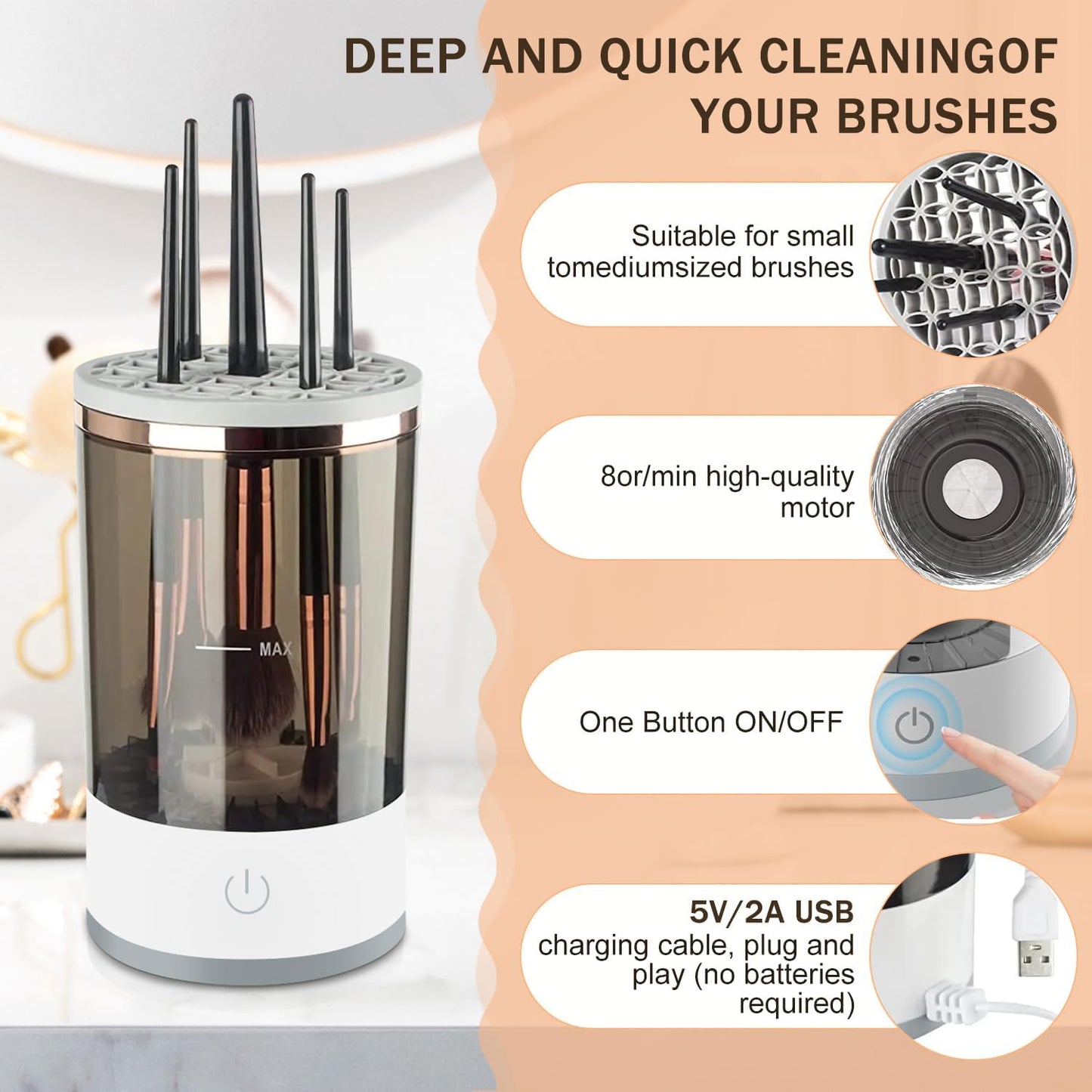 Limpador de Pinceis de Maquiagem 2024