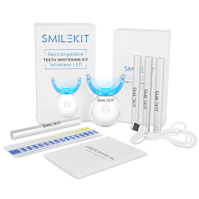 Kit Branqueador Dentário LED Recarregável – Sorriso Radiante em Casa!